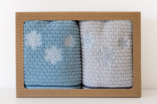 Set Lada 2x ručník vánoční vločka č.2